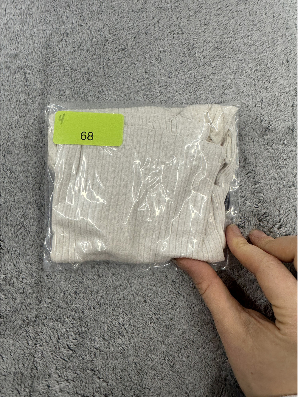 Apple Off the Shoulder Ribbed Top - Picture 7 of 7